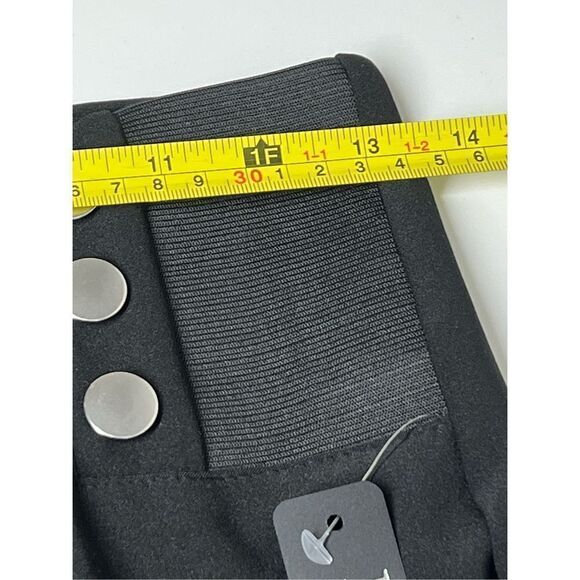 NWT La12st High-waisted leggings with elastic waistband. False embossed silver b - Picture 6 of 11